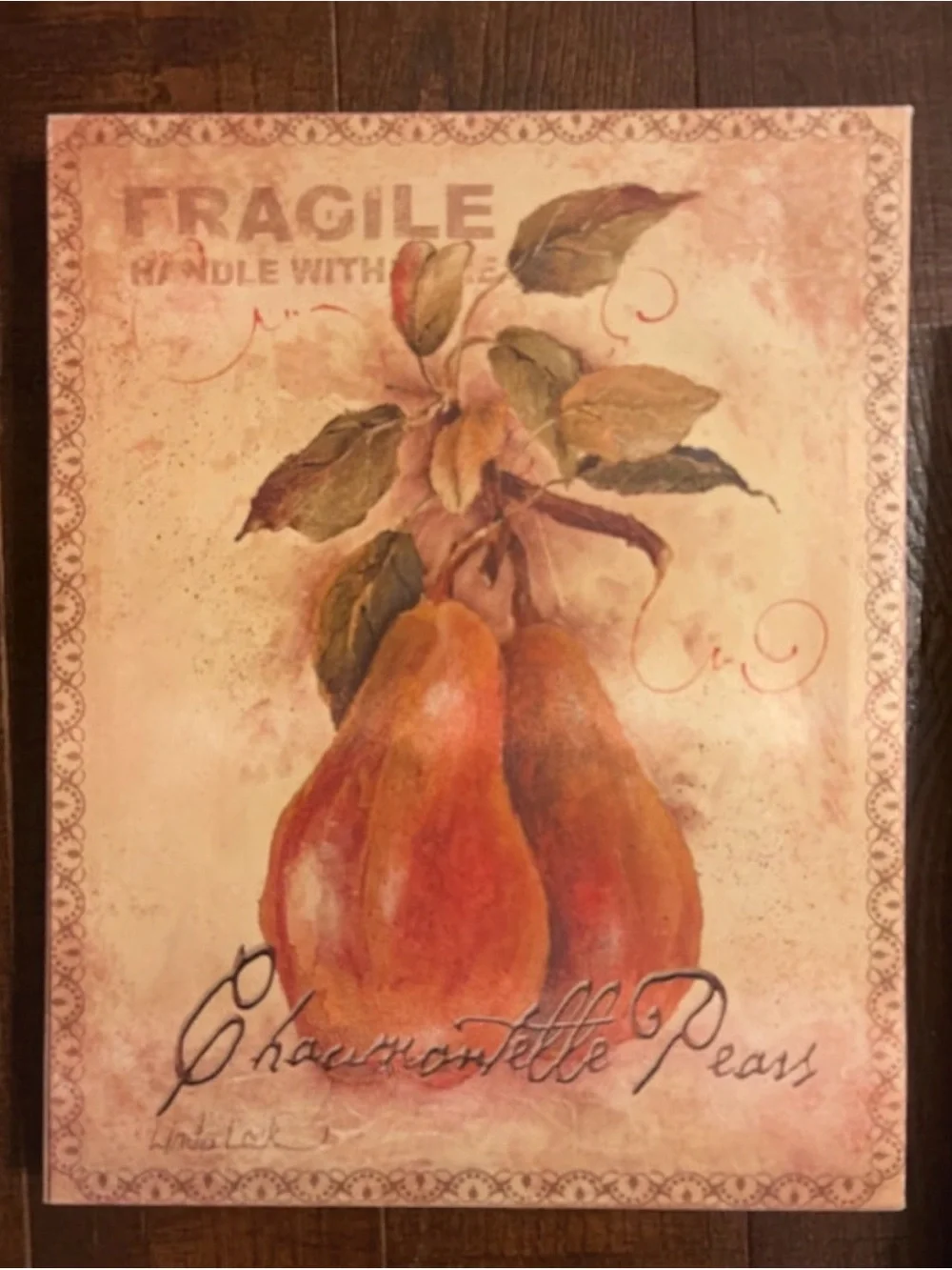 Botanical Fruit Wall Art Trio - Peach, Pear, Cherry Prints